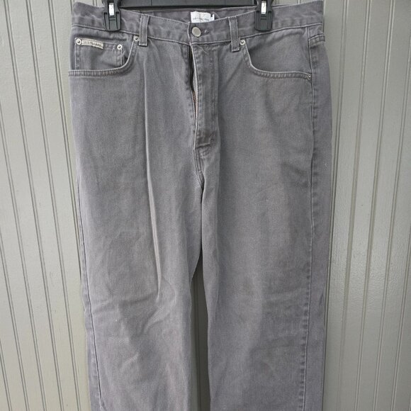 Calvin Klein Jeans Men's Size 36x34 Easy Fit Jeans Ash Gray Color - Picture 1 of 16